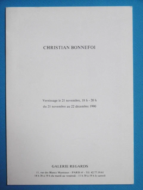 BONNEFOI Christian Carton Gal Regards SALINDRES GARD peinture abstraite collages