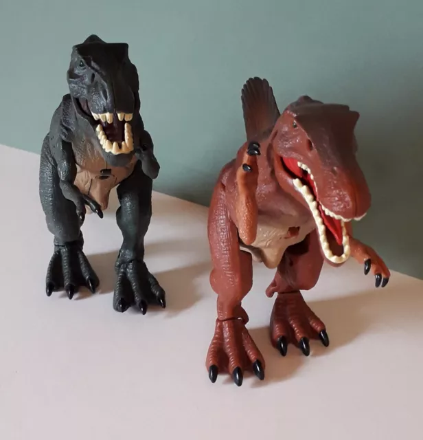 Dragon- I Toys Roaring, Light Up Dinosaurs  X2~ Tested & Fully Working