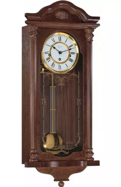 Hermle Fulham Walnut Westminster Chime Wall Clock 70509-030341