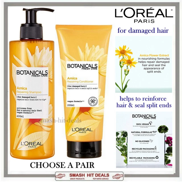 L OREAL BOTANICALS ARNICA Shampoo 400ml AND OR Conditioner 200ml