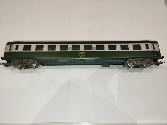 Wagon Voyageurs SNCF 2ème Classe Bmyf - Jouef HO échelle 1/87, Couleur Gris/noir, Bon état