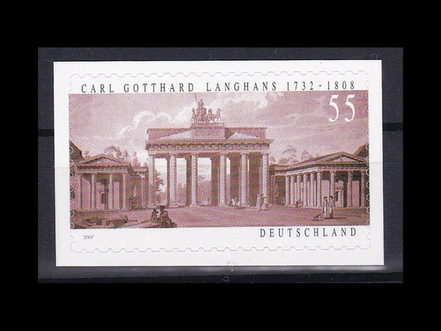 Bund BRD 2007 Michel 2636 sk Brandenburger Tor selbstklebend postfrisch **