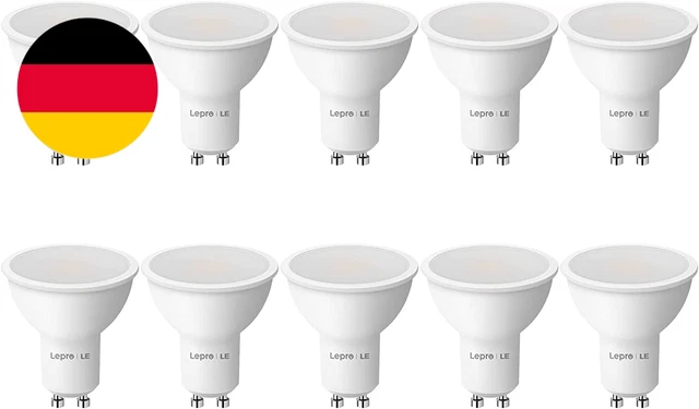 Lepro GU10 LED Warmweiss 4W Lampe, Ersetzt 50W Halogenlampen, 345 Lumen Leuchtmi
