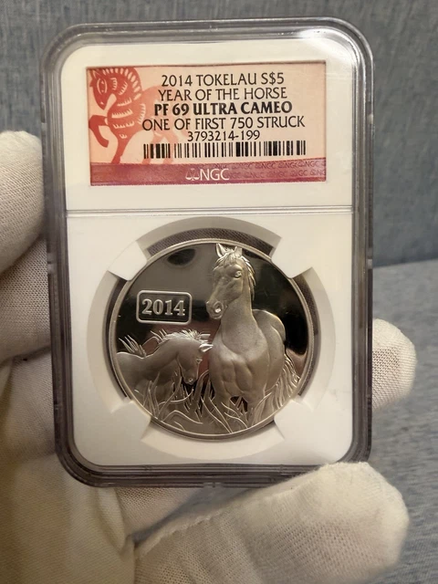 2014 TOKELAU YEAR of the Horse 1 Oz .999 Silver Coin $44.99 - PicClick