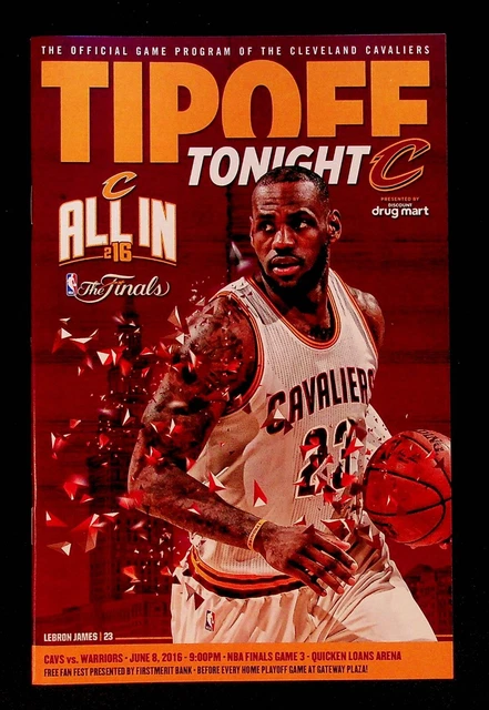 Lebron James Cleveland Cavaliers NBA Finals Program 2016 Championship Season