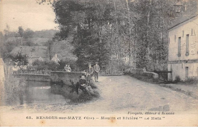 60 - RESSONS SUR MATZ - SAN58471 - Moulin et Rivière "Le Matz"