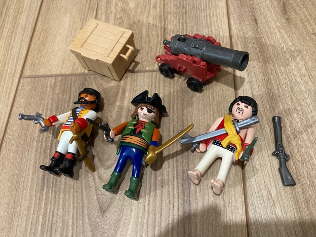Lot Playmobil Vintage Pirates - Set 3794 De 1990 - Coffre, Cochon, Broche, Chopes, Personnages