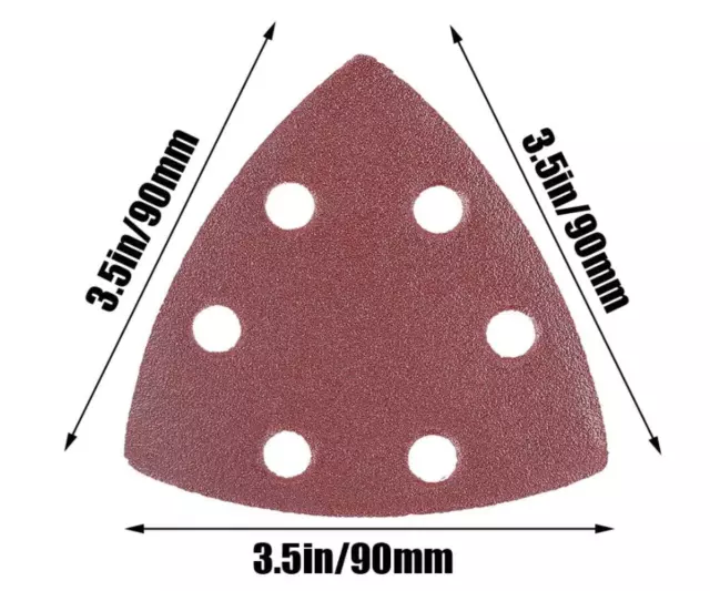 ! ¡VENTA! 90mm 40 60 80 120 180 240 320 All Grits Triángulo Delta Detalle Lijadoras 2