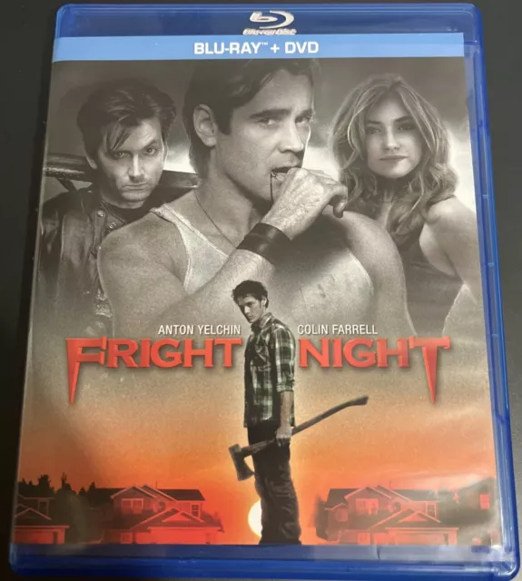 Fright Night (Blu-ray, 2011) ANTON YELCHIN HORROR VAMPIRES COLIN FARRELL