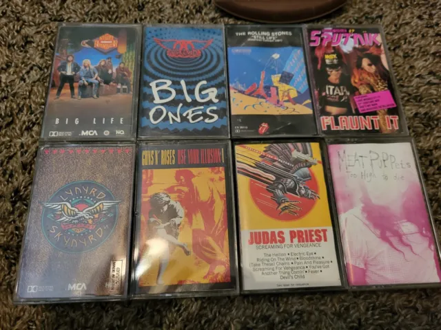 Lot of 6 Rock, Metal, & Punk Cassette Tapes