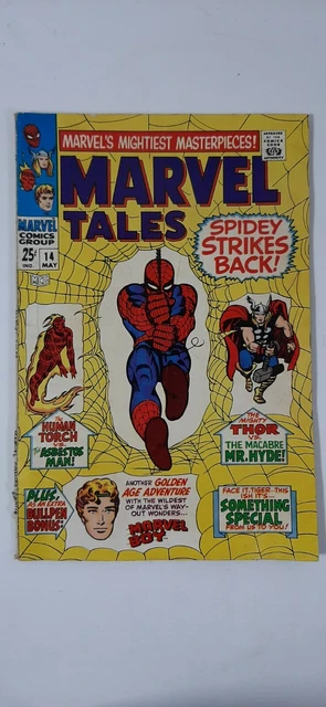Marvel Tales #14 May 1968 MAY Spidey Strikes Back VTG Comic Book Boy Thor Torch