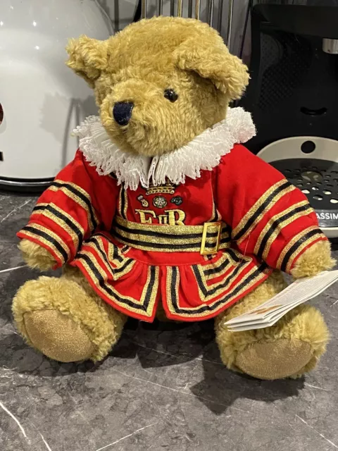 The Great British Teddy Bear Company Beefeater Soft Plush Toy 25cm-Missing Hat