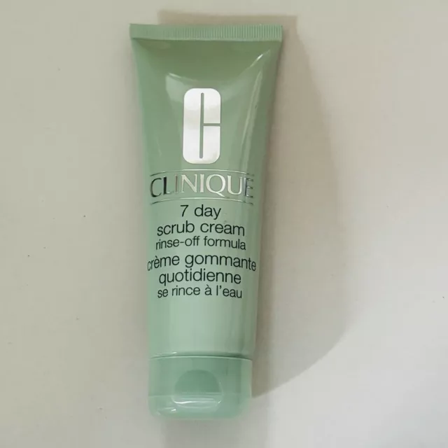 Clinique 7 Day Scrub Cream Rinse Off Formula 3.4 oz/100 ml New Without Box