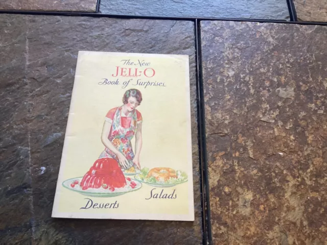 1930 "The New JELLO Book of Surprises" Recipe Booklet