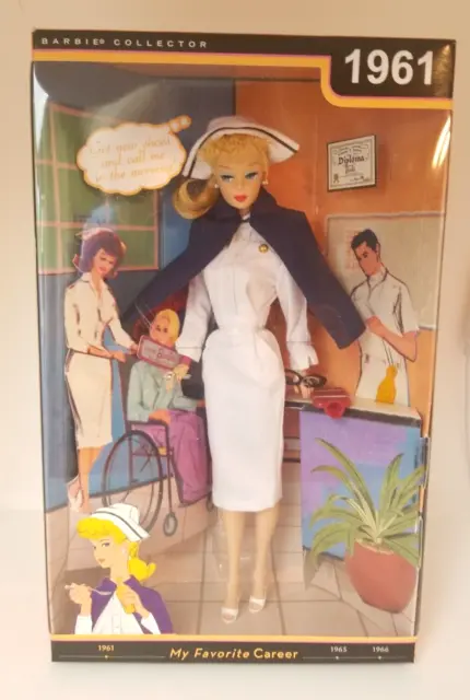 2009 Registered Nurse Barbie 1961 My Favorite Career Reproduction NRFB