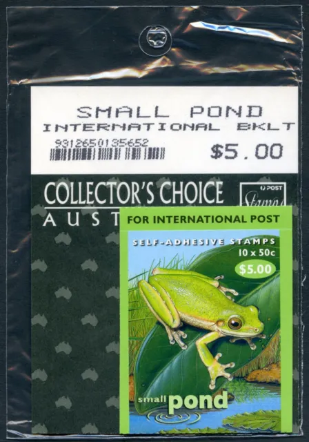 AUSTRALIA 1999 Small Pond Booklet 10 x 50c S/A SG SB132 Unopened AP Package MNH