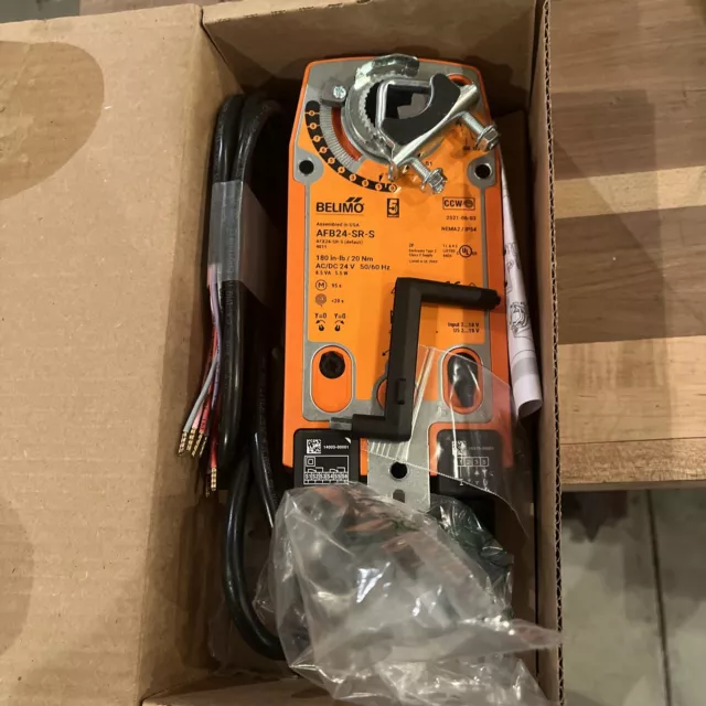 Belimo AFB24-SR-S Spring Return Damper Actuator AC/DC 24V 180 In-lbs/20 NM