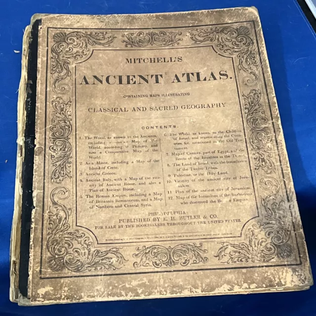 Mitchell’s Ancient Atlas E. H. Butler 1844 Maps