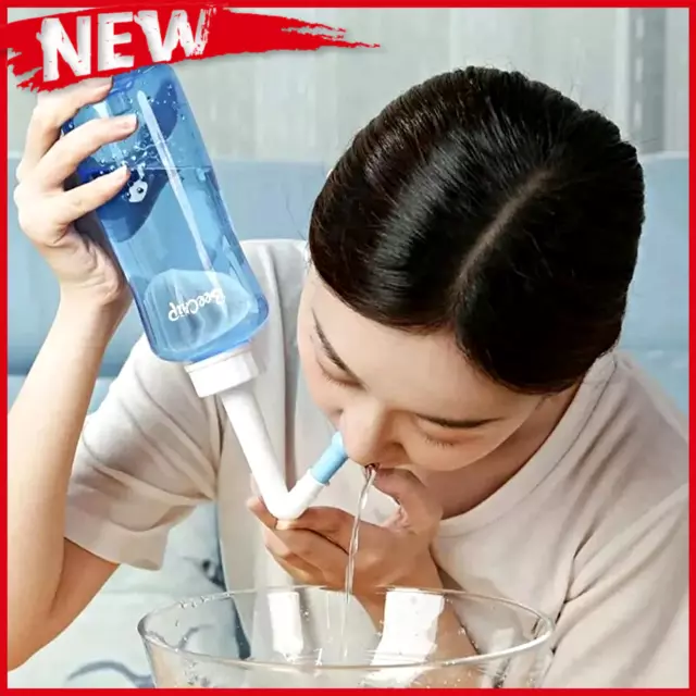 Nasal Wash Neti Cleaner Bottle Irrigator Nose Sinus Rinse Flush Tool Saline Kit