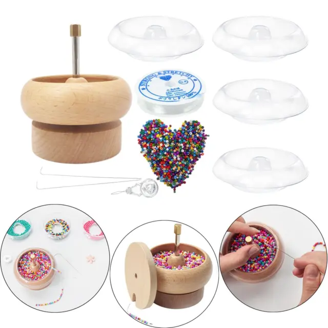 BEAD SPINNER BOWL for Jewelry Making for Clay Beads Bracelets Seed Beads  $44.70 - PicClick AU