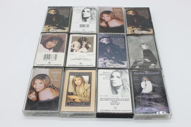 Barbara Streisand Audio Cassette Lot of 12 A Star Is Born Memories Broadway