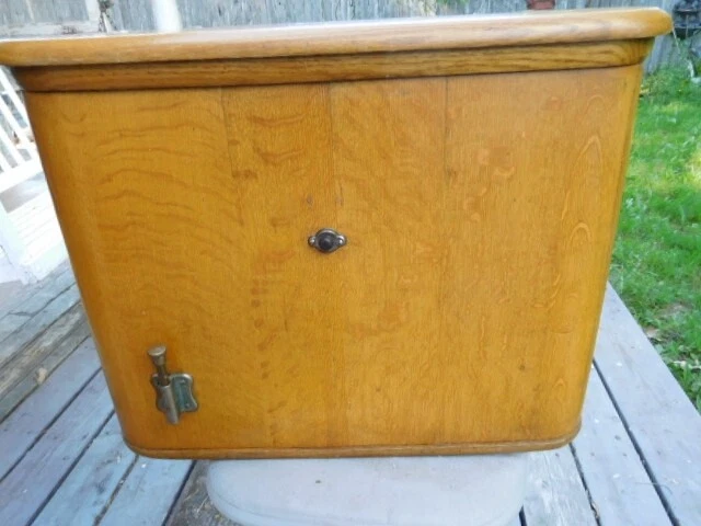Wood Toilet Tank Copper Lined WITH INSIDES