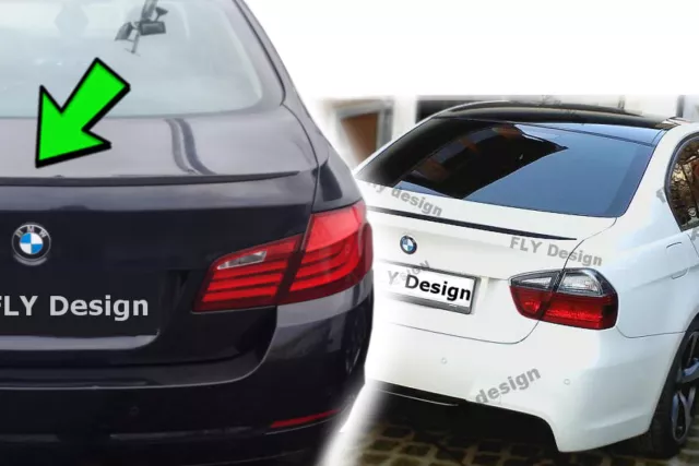 Apto para BMW E90 3er, Tuning Alerón Labio Posterior Carbono Look Slim Becqeut N