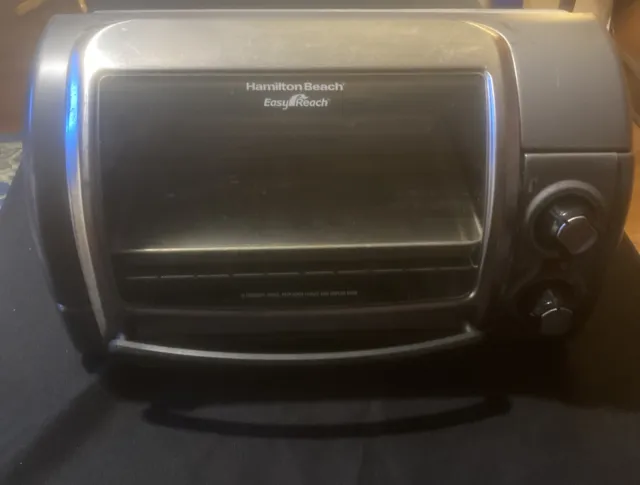 Hamilton Beach 31344D 4-Slice Easy Reach with Roll-Top Door Toaster Oven