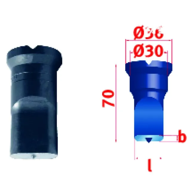 RS PRO Gummi Vibrationsdämpfer, Außen-/Innengewinde Puffer M8, Ø 40mm x  20mm, 60 Shore A