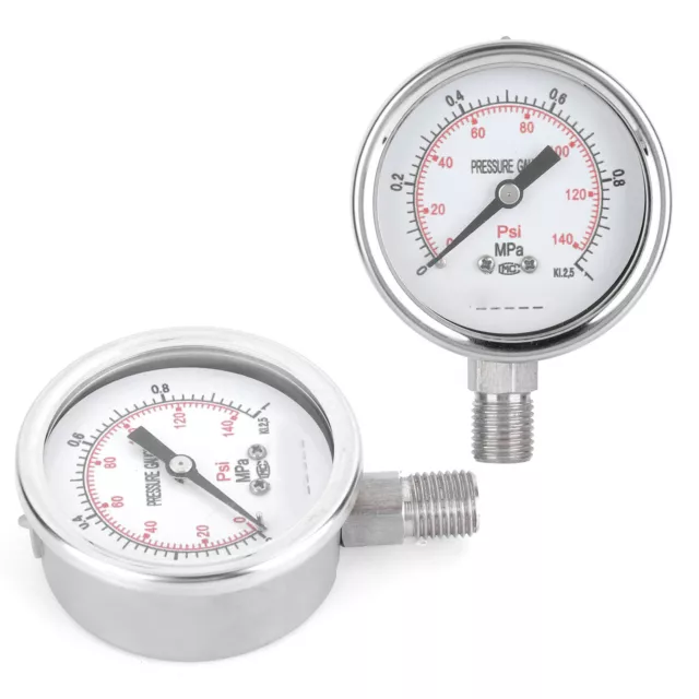 Y‑60BF 0‑1.0MPa Stainless Steel Pressure Gauge Corrosion‑Resistant AOS