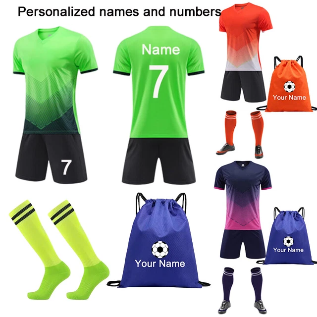 Personalized 23/24 Kids Football Kits Boys Girls Jersey Training Suit Sportswear