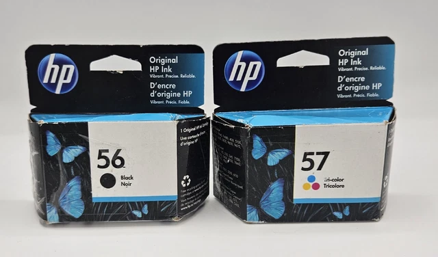 HP 56 Black & HP 57 Tricolor Ink Cartridges