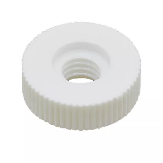 10 dadi zigrinati M6 bianco plastica PA 6,6 dado distanziatore