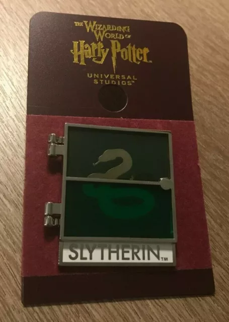 Universal Studios Theme Park Harry Potter Slytherin Glass Collectible Pin Rare