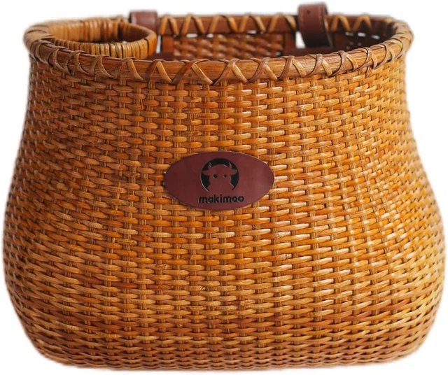 Bike Basket for Women'S Beach Cruiser or Scooter the Original Wicker Bicycle Bas Bike Basket for Women'S Beach Cruiser or Scooter the Original Wicker Bicycle Bas