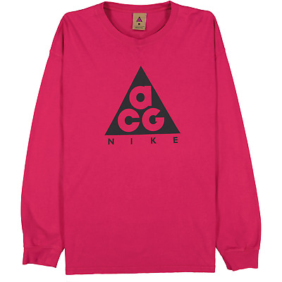T-shirt a maniche lunghe logo Nike ACG rosa taglia XL