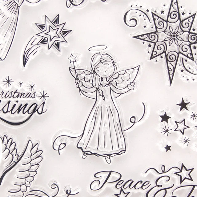 2 stücke klar stempel transparent dichtstempel für diy scrapbooking handwerk 2