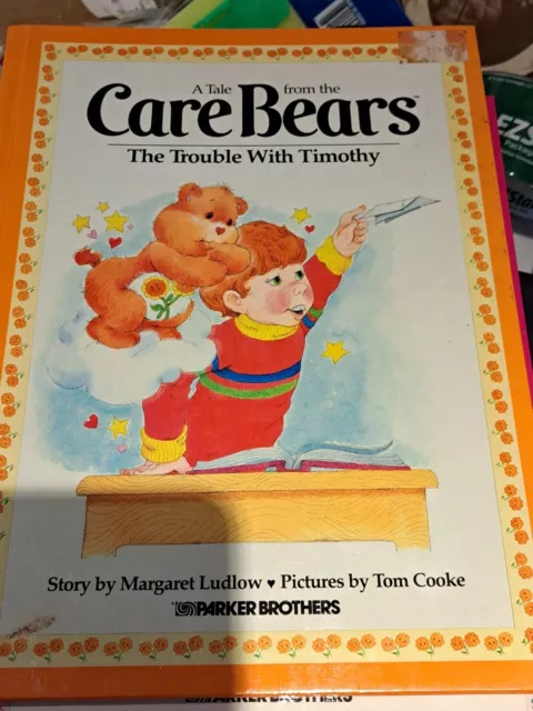 Care Bears Lot Of 8 Books 1983 Parker Brothers CARING IS WHAT COUNTS Vintage