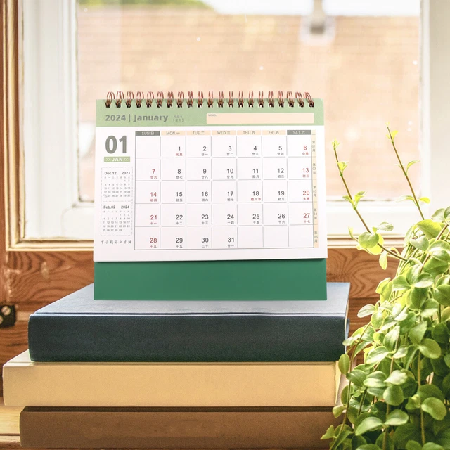 OFFICE DESK CALENDAR Small 2024 Calendar Office Table Calendar Binding Calendar £11.23 PicClick UK