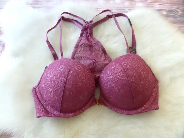Victoria's Secret Bombshell Add-2-Cups Push-Up Bra 38C Mulberry