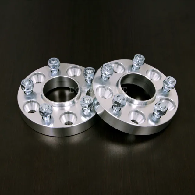 2pc 1.25" Hubcentric 5x115 (5x4.53") Wheel Spacers 70.3mm Bore | 12x1.5 Studs