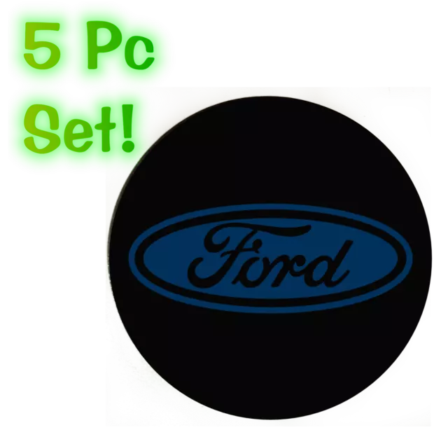 Ford Oval Wheel Center Cap 2.75" Overlay Decals Choose your Colors 5 in a SET