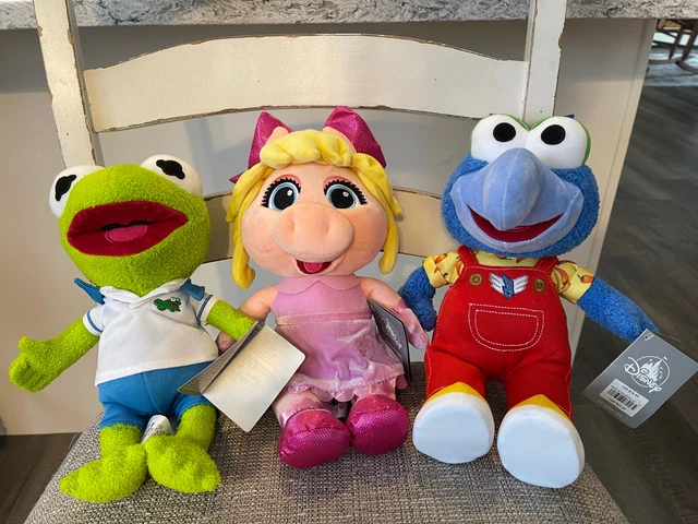 Disney Store Plush Muppet Babies LOT - MISS PIGGY, KERMIT & GONZO NWT!