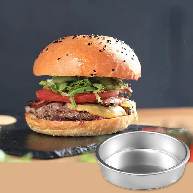 1 pz piatto torta rotondo in lega di alluminio 4 pollici forno alimentare fai da te pane torta grande M-qi -H7