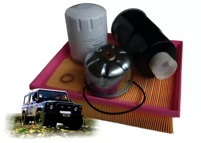 komplettes FILTER-PAKET für LAND ROVER DEFENDER und DISCOVERY II TD5