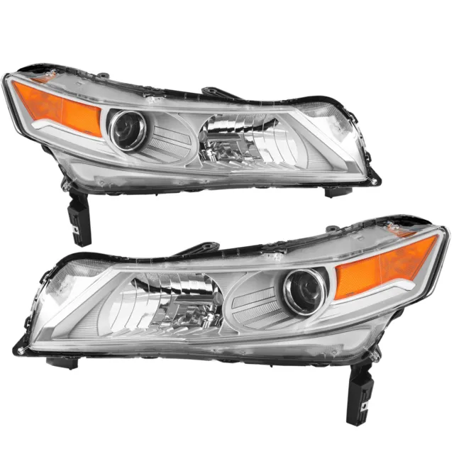 HID Headlights Assembly Pair For 2009 2010 2011 2012 2013 2014 Acura TL Sedan