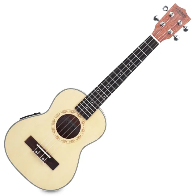 Ukulele Guitare Hawaii Tenor Electro Acoustique Uke EQ 3 Voies Pickup Housse Set