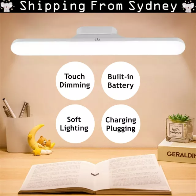 Magnetic Reading Desk Lamp Stepless Dimming Hanging Study LED Table Night Light