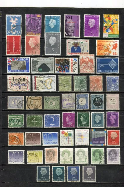 PAYS-BAS - Lot de timbres tous différents