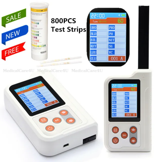 BC401BT Bluetooth Portable Urine Analyzer 11 Parameters 800PCS test Strips New